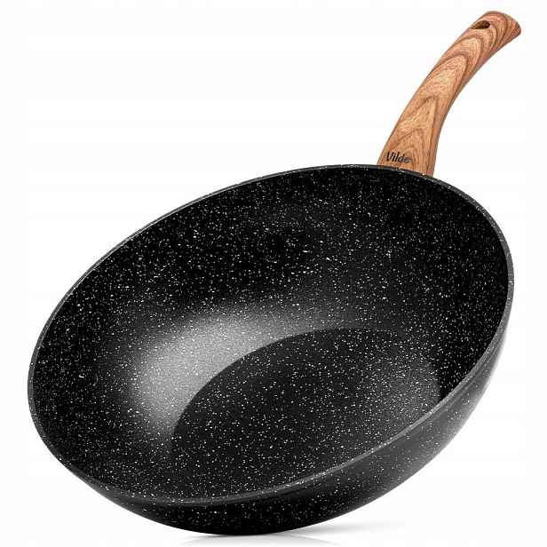 Granitová woková pánev Granitica Wood 32 cm