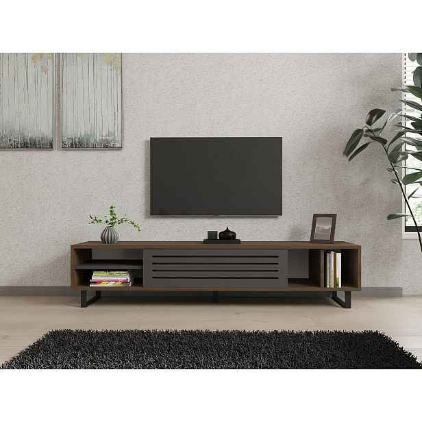Televizní stolek Eray Walnut and Anthracite