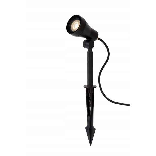 Venkovní zahradní reflektorová lampa Led černá 3000K IP54 Lucide