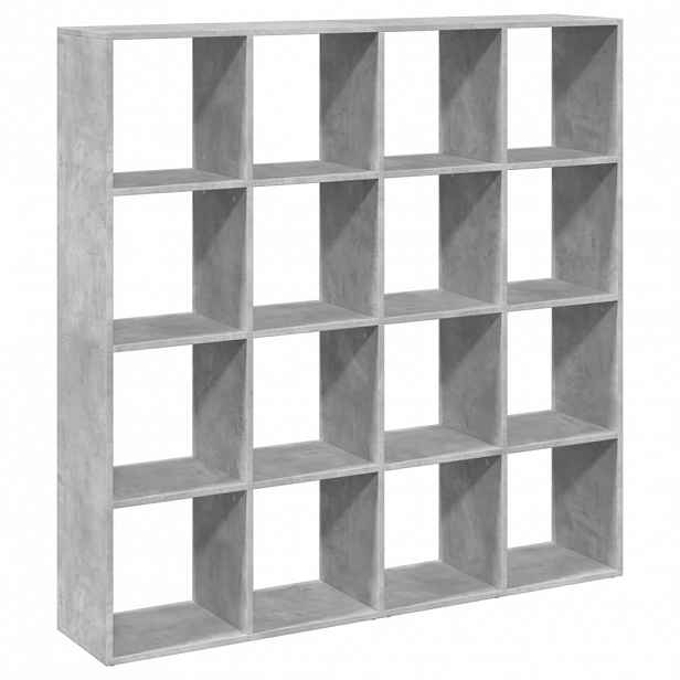 vidaXL Knihovna betonově šedá 137,5 x 29 x 137,5 cm kompozitní dřevo