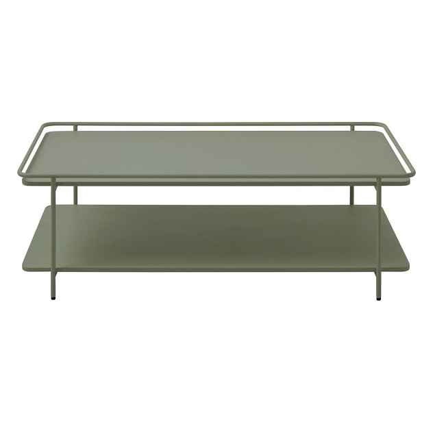 Zelený kovový konferenční stolek 55x110 cm Yuba – Unique Furniture