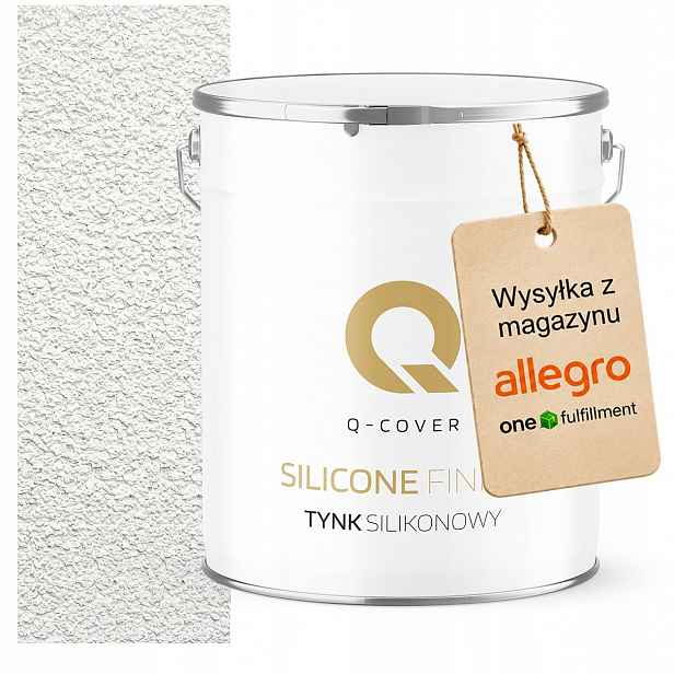 Silikonová Fasádní Omítka Bílá Teplá F101 7 Kg Beránek Granulace 1.5 mm