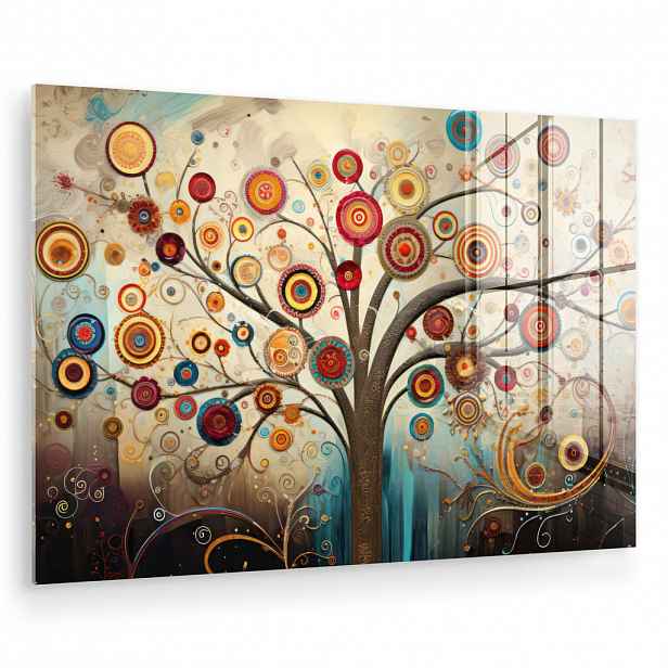 MuchoWow OBRAZ NA AKRYLOVÉM SKLE Strom - Strom života - Barva 60x40 cm