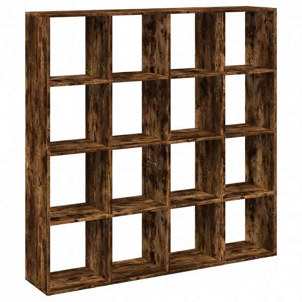 vidaXL Knihovna kouřový dub 137,5 x 29 x 137,5 cm kompozitní dřevo