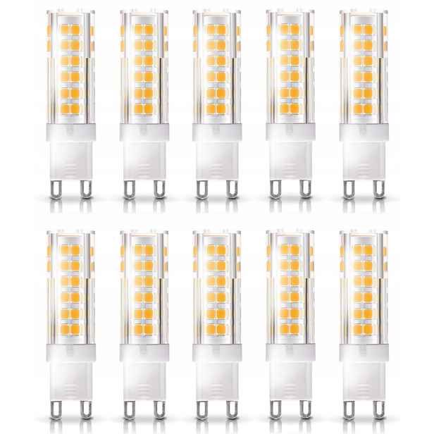 10x Led žárovka G9 6W=50W Barva Teplá bílá