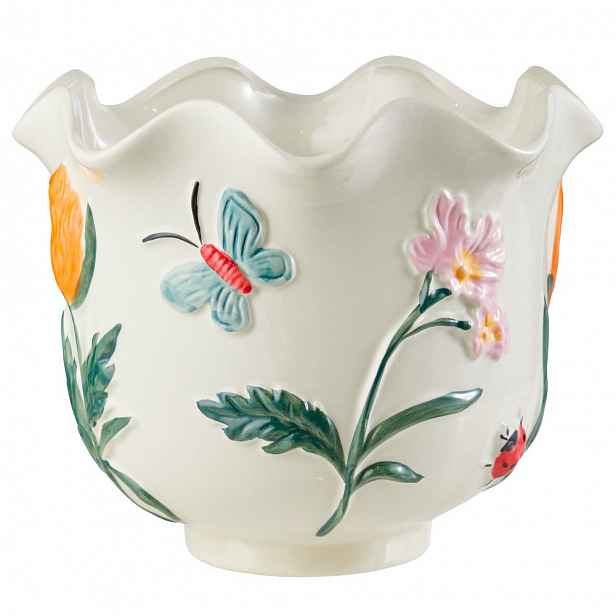 Butlers WILDFLOWER Květináč 30 cm - bílá