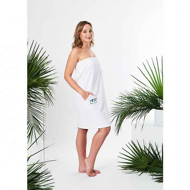 Pareo froté vázané Yeye Made in Nature Bílá L/XL