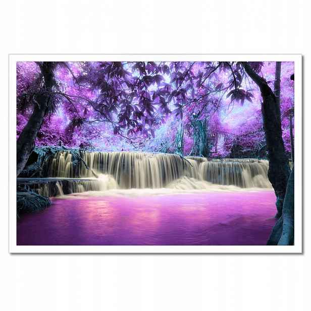 Plakáty v rámu 60x40 Fialový vodopád
