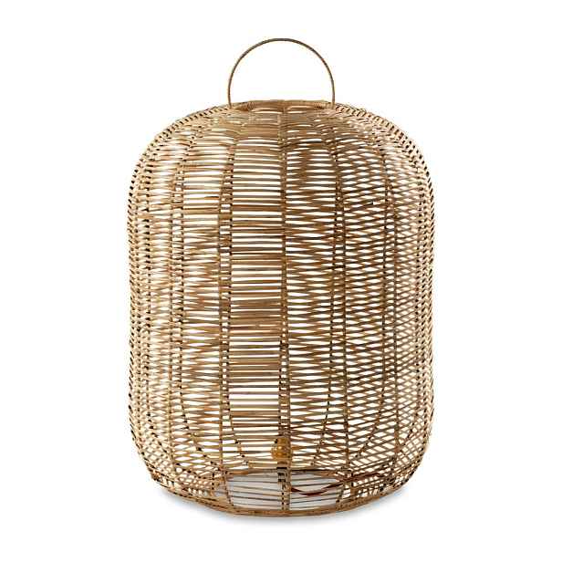 Stolní proutěná lampa Nkuku Noko, výška 65 cm