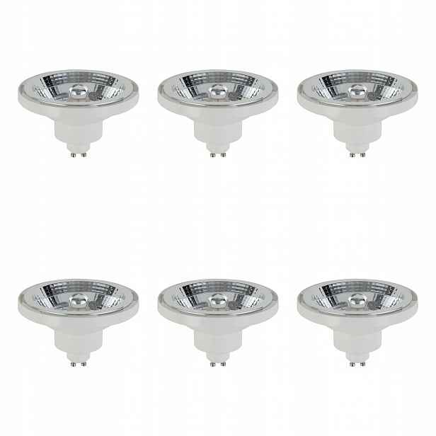 Tk Lighting Sada 6x Led žárovka GU10 AR111 12W Neutrální bílá 846lm