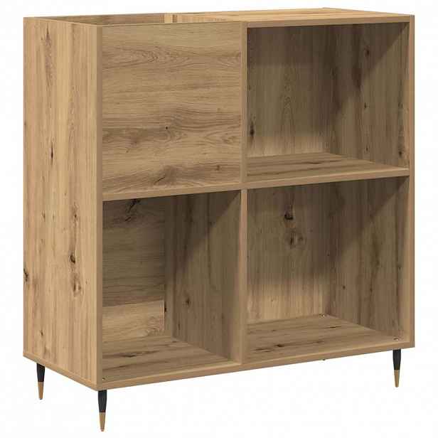 vidaXL Skříň na gramofonové desky dub artisan 85 x 38 x 89 cm