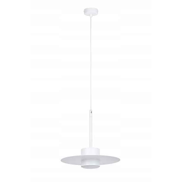 Závěsná lampa minimalistická bílá kulatá 25 cm do kuchyně jídelny Sigma