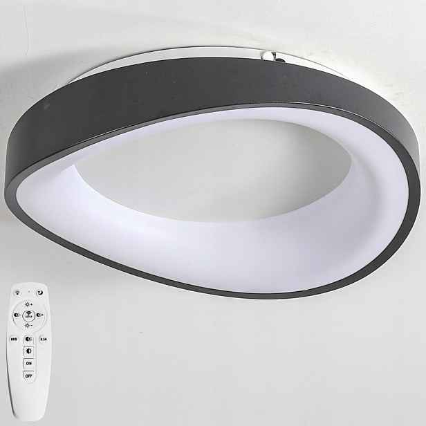 Moderní černá stropní Led lampa Dálkový Ovladač do obývacího pokoje