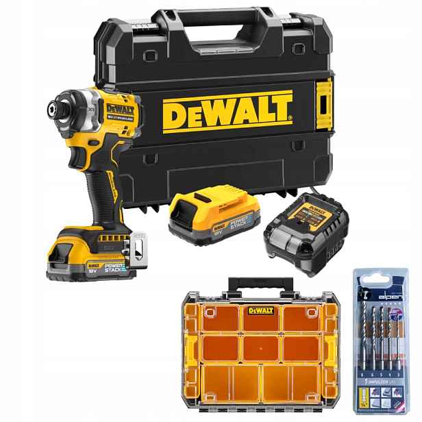 rázový utahovák 1/4", 2x1,7Ah, 18V Xr DeWalt [DCF860E2T-QW]