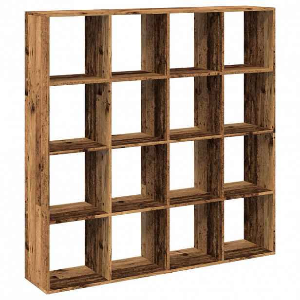 vidaXL Knihovna old wood 137,5 x 29 x 137,5 cm kompozitní dřevo