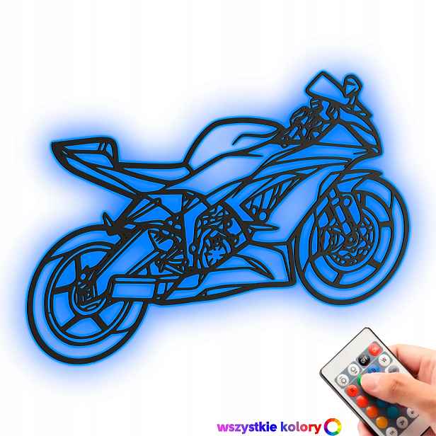 Dřevěný 3D obraz Ninja XR6 ve stylu Line Dárek Noční Lampa Led XL