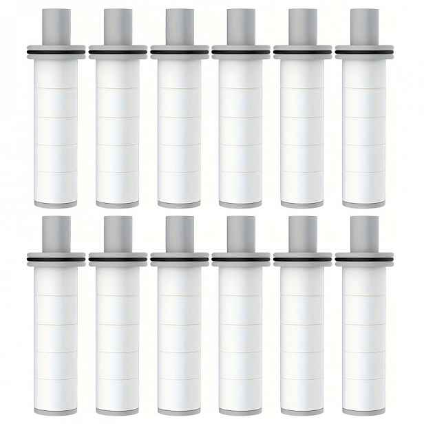 TEMU 12ks Balení Náhradního Filtru do Sprchové Hlavice, Čisticí Prvek pro Sprchovou Hlavici, Kompatibilní se Sprchovým Systémem, Snadná Instalace pro