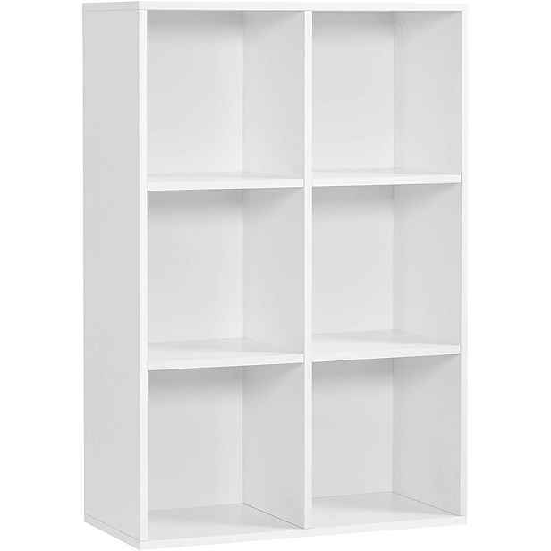 Regál organizér police skříňka Songmics 50 cm x 106 cm x 24 cm bílá