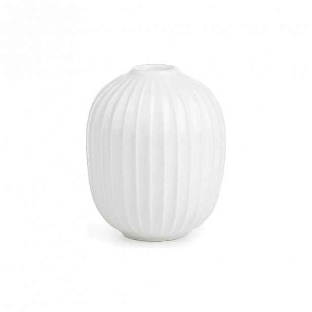Bílý porcelánový svícen Kähler Design Hammershoi, výška 10 cm