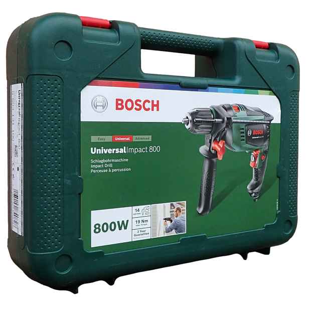Bosch UniversalImpact 800 Příklepová Vrtačka 800W Kufr