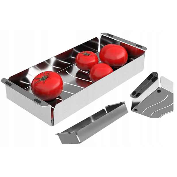 Inox Ocelová Vložka Košík Do Dřezu Univerzální Odkapávač 42x18 cm