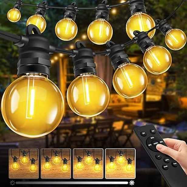 Světelný řetěz Girlanda 20 m, 30+2 žárovky G40 Led Vodotěsná