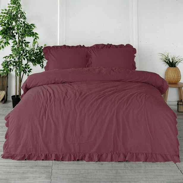 Povlečení bavlněné RASPBERRY/160x200(P) Stonewashed