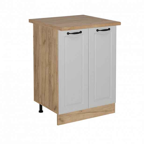 Vicco SPODNÍ SKŘÍŇKA KUCHYŇSKÉ LINKY R-Line Bílý venkovský dům 60 cm , PD Dub