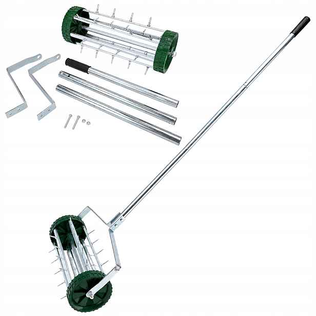 Aerator Vertikutátor pro trávník a půdu Ruční Otočný Trávy Murawy Kolce