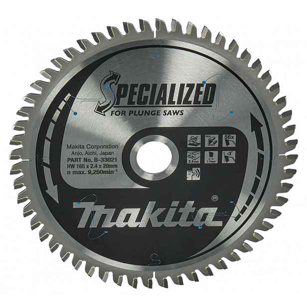 Makita - Pilový kotouč 165x20 mm, 56 zubů B-33021