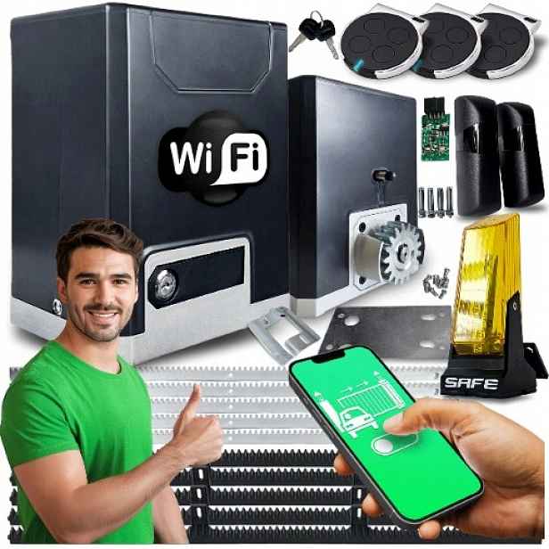 Set Pohon Pro Posuvnou Bránu 600 Lampa lišty ovladače Wifi Supla Automat