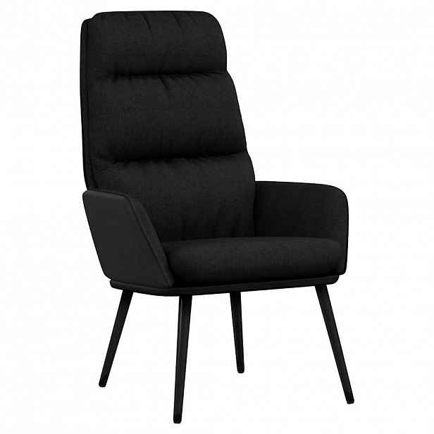 vidaXL Relaxační křeslo černé textil