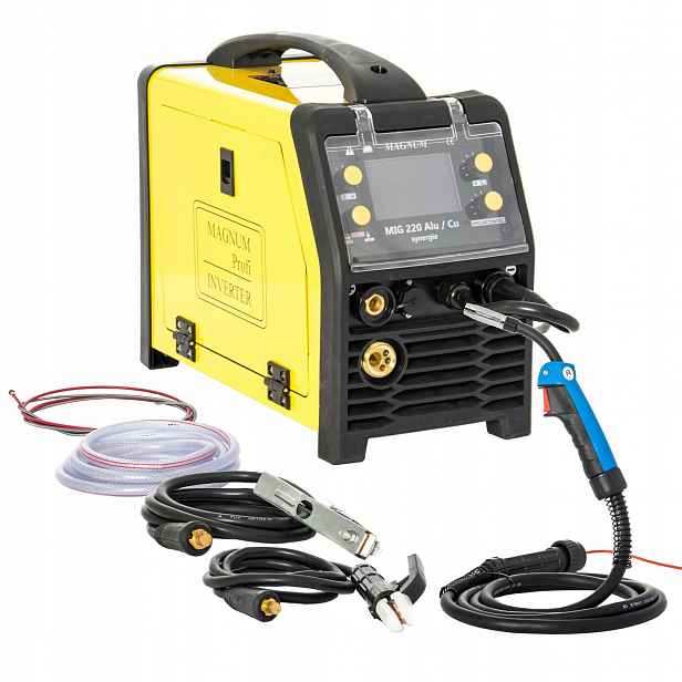 Magnum poloautomatický svařovací systém Mig/mag 220 Alu/cu Synergia LCD