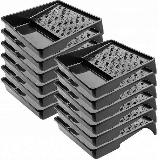 Malířská Kuweta Velká 320x350 mm Na Váleček Na Barvu Váleček Set Černá 12 Ks