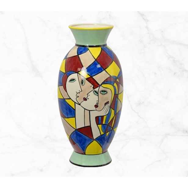 Porcelánová váza Dekorativní váza jako dárek Unikátní design Picasso