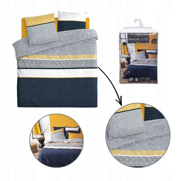 Povlečení módní vzor komplet 240 x 220 cm moderní no ložnice moderní