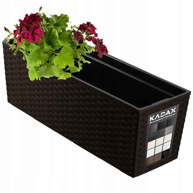 Květináč Balkonový Truhlík Vklad 19x56cm Mokka