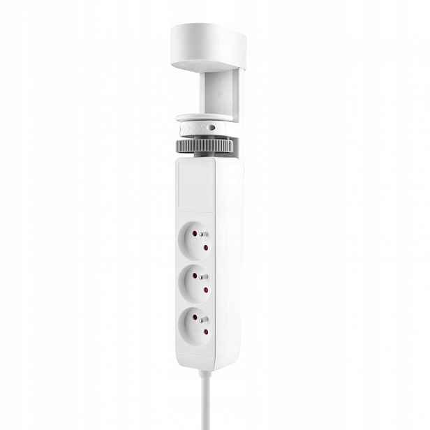 3z Usb A+c přenosné stolní zásuvky, 2m, bílá, Usb rychlonabíječka 20W Pd