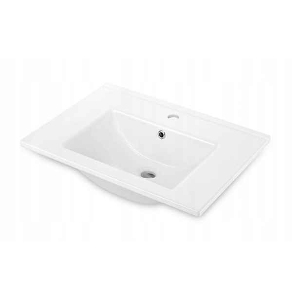 Floxs bílá Keramické umyvadlo, vsazené 60 cm (CDI_6U6M) /po/
