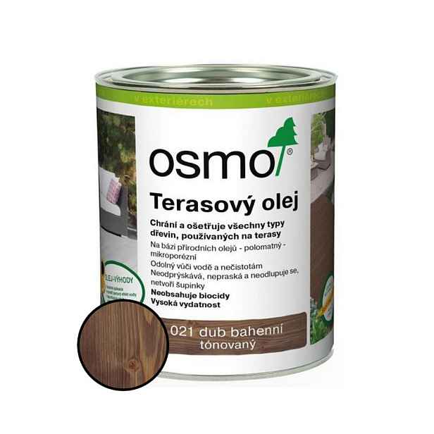 Olej terasový Osmo 021 dub bahenní 2,5 l