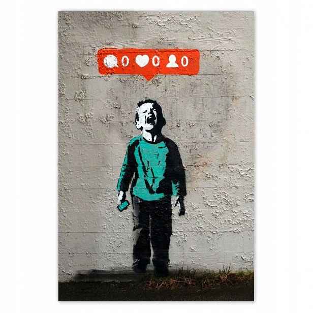 Plakáty 125x185 Banksy Zero Likes
