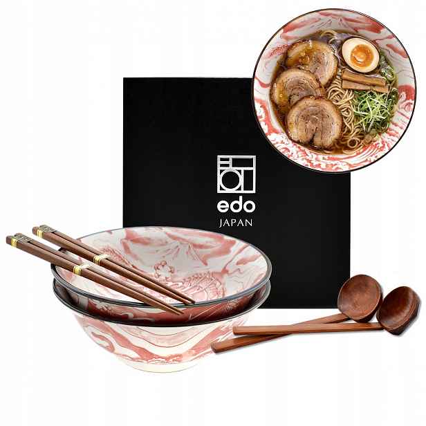 Sada misek Ramen Dragon 20.5 cm 1000 ml Pink Box