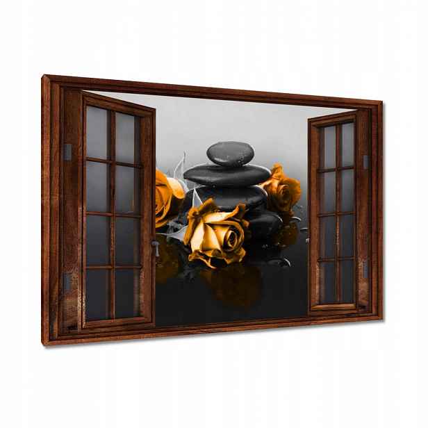 Obrazy 120x80 Oranžová růže Spa