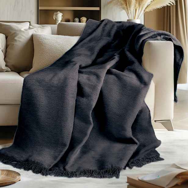 Bavlněná deka T/BA900/150x200 antracit