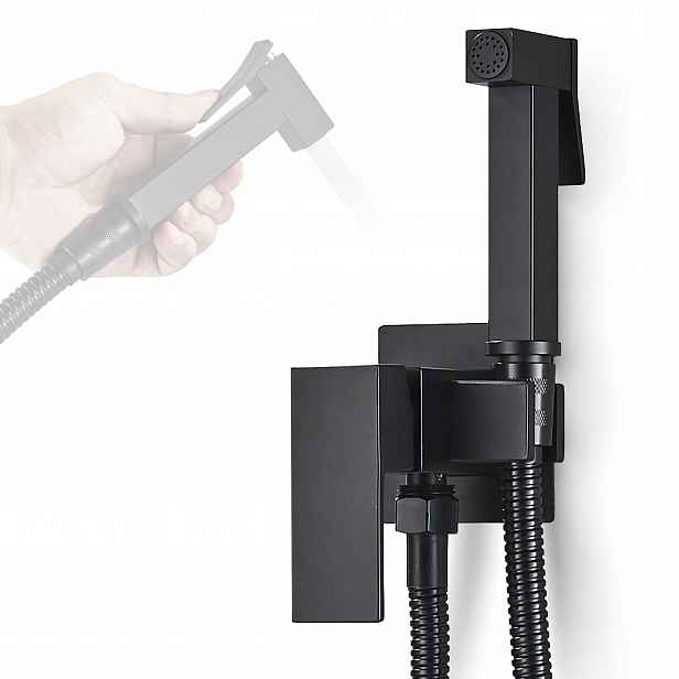 Černá podomítková bidetová baterie Mosaz Bidetka Lavatio Armatura Plus