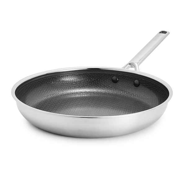 GreenPan Nerezová pánev s hybridním keramickým nepřilnavým povrchem Thermobond, kolekce Apex, 28 cm CC010196-001
