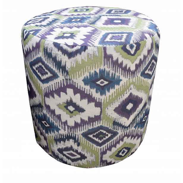 Taburet Pufy Kulatá Tipi Etno Boho Sedák 40 cm