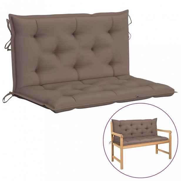 Zahradní poduška 100 cm Dekorhome Šedohnědá taupe