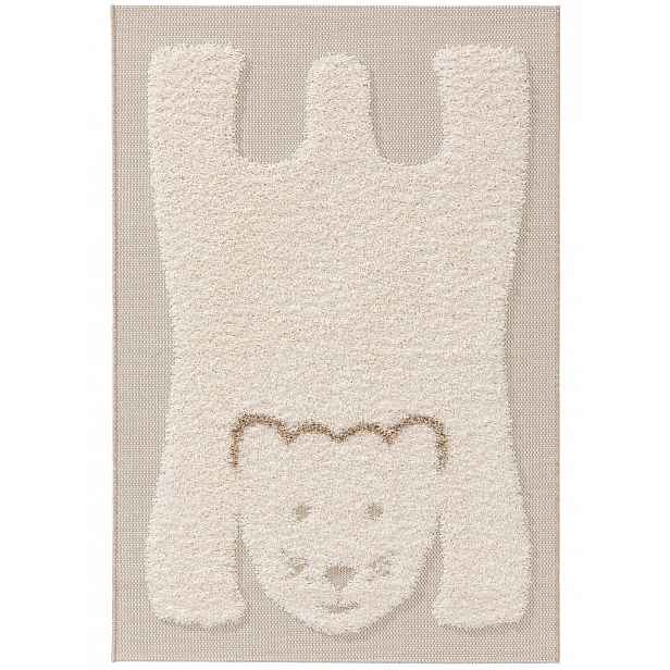Dětský krémový koberec CARLO TEDDY 80 x 150 cm