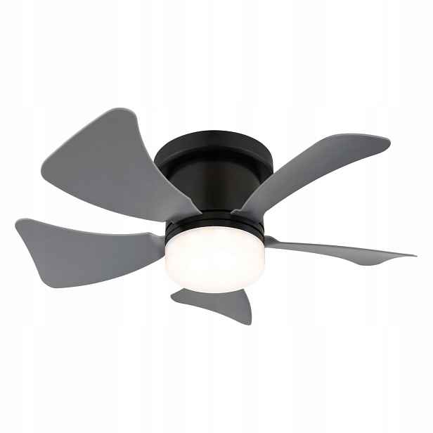 Stropní Led svítidlo Ventilátor Hines Černá Moderní Globo Lighting